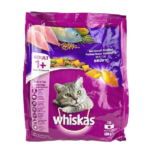 Makanan Freshpack Whiskas Adult Mackarel 480gr