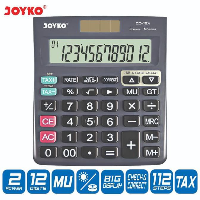 

IMURAHl Calculator / Kalkulator Joyko CC-15A / 12 Digits / Check Correct ICQl