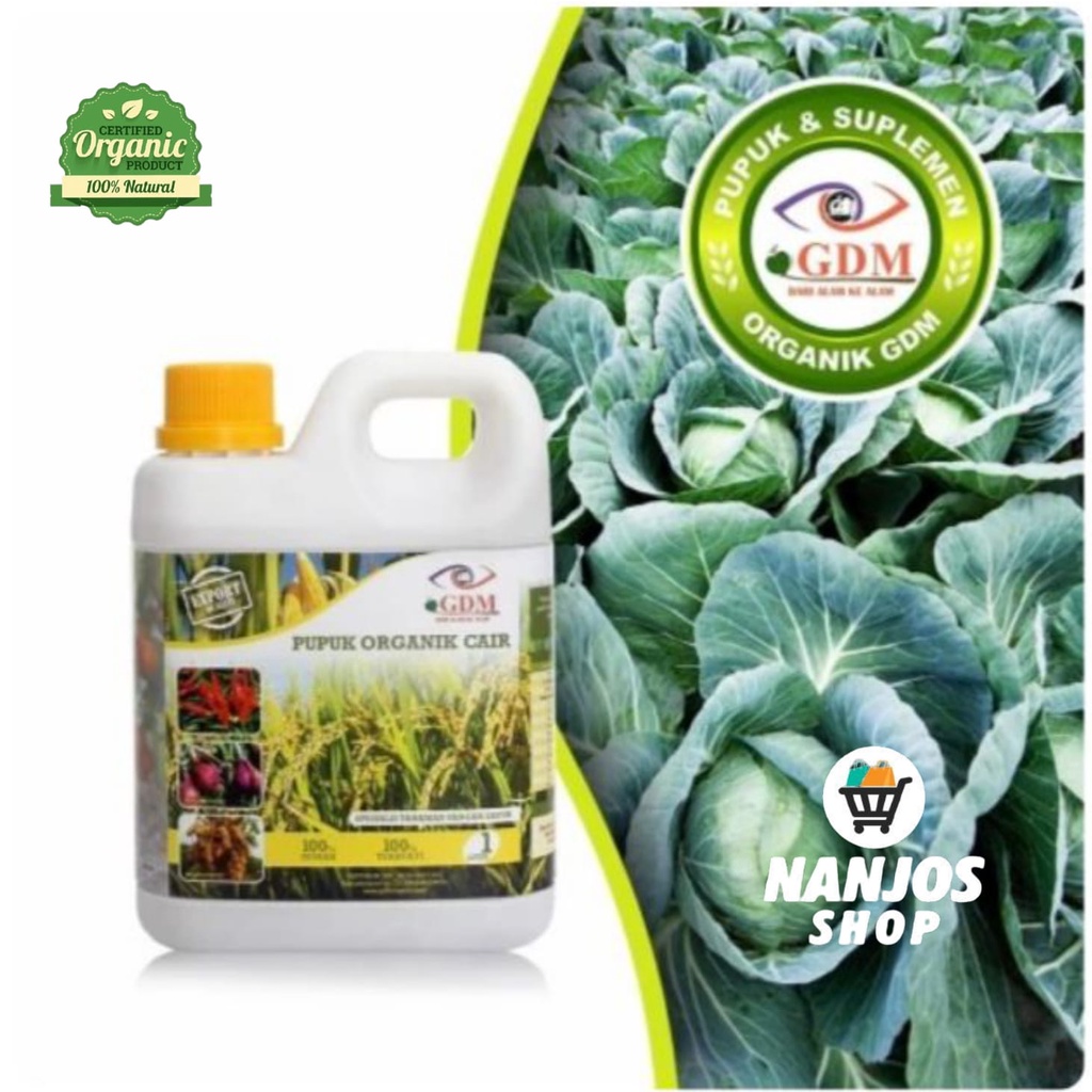 GDM Pupuk Organik Cair Tanaman Pangan Sayur Pupuk Organik Penyubur 1 L