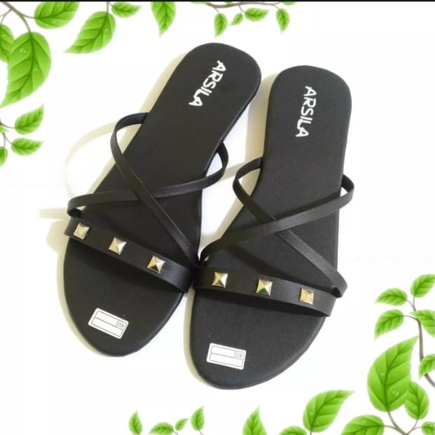 Sandal teplek silang Spina wanita