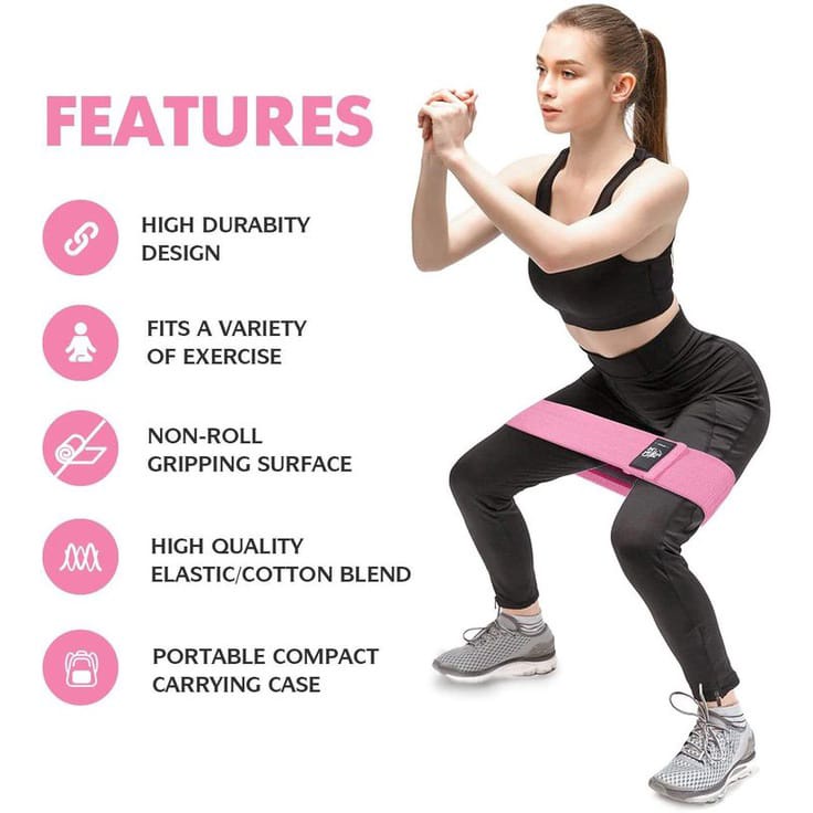 PROMO JS-9 Hip Resistance Band | Hip Band | Squat Band | Booty Band | 3 Levels Hip Resistance Band / Hip Band / Booty Band Squat Yoga BISA COD thegreat88