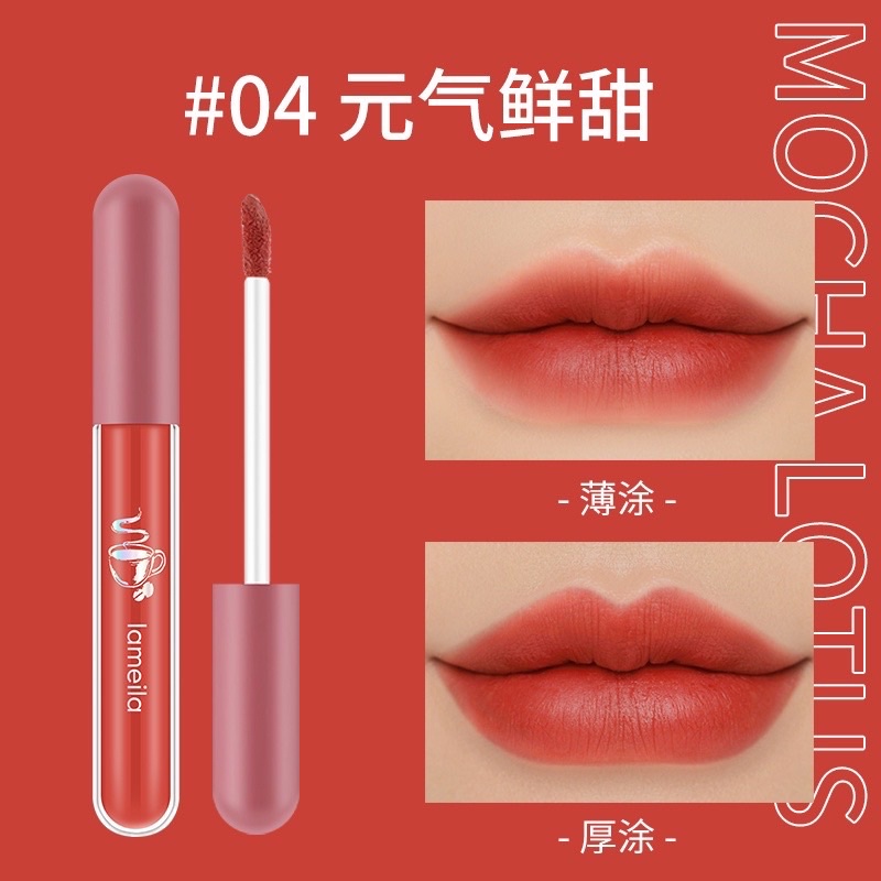 LENGKAP WARNA{COD TERMURAH MEDAN} LAMEILA Lip Glaze matte lipstick anti air lipstick velpet lip gloss