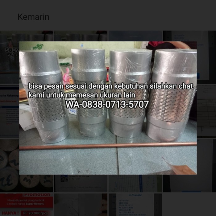 Flexible Hose 1 inch Panjang 35cm Pipa Besi