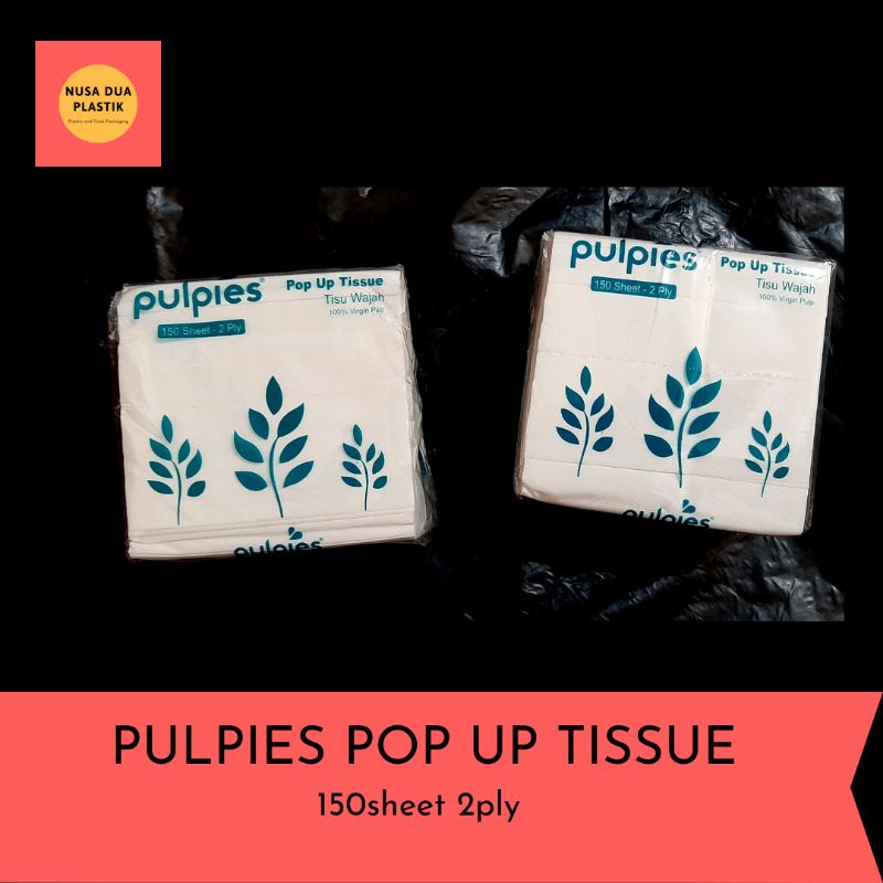 Tissue Pulpies Pop Up Tisu Makan tissue Meja kotak kecil