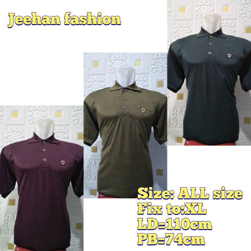 Baju Kaos Kerah Polos Polo Pria