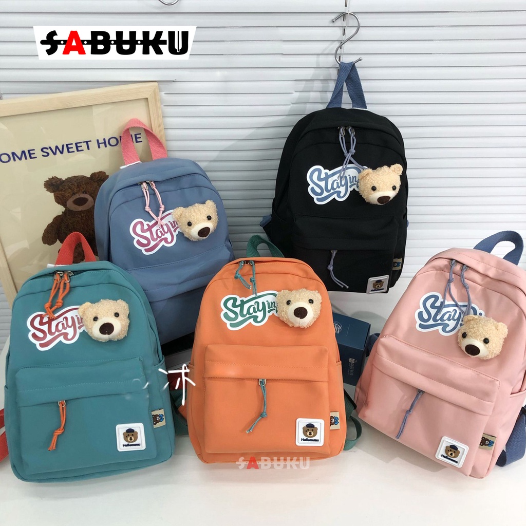 Tas Ransel Sekolah Anak Perempuan Dan Laki-Laki Backpack Unisex Anak PAUD TK SD Motif Carakter -204