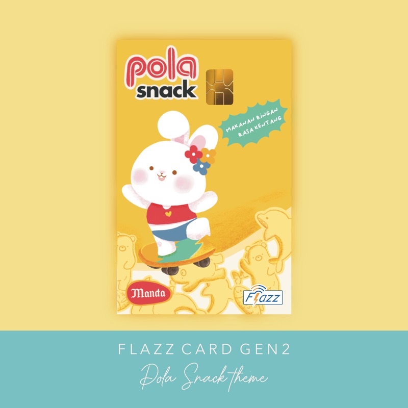 Flazz Card gen-2 / e money mandiri pola snack theme