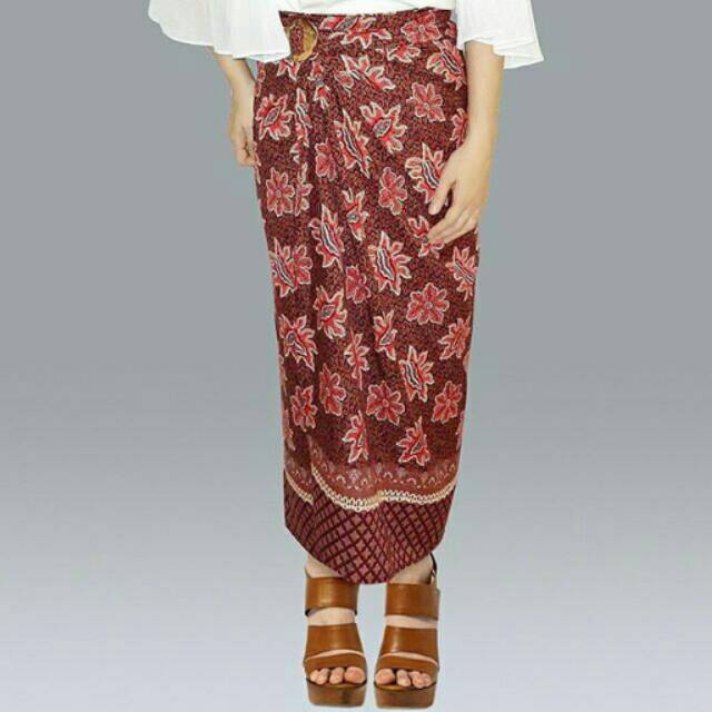 Vanish Batik Wrap Maxi Skirt/ rok lilit panjang