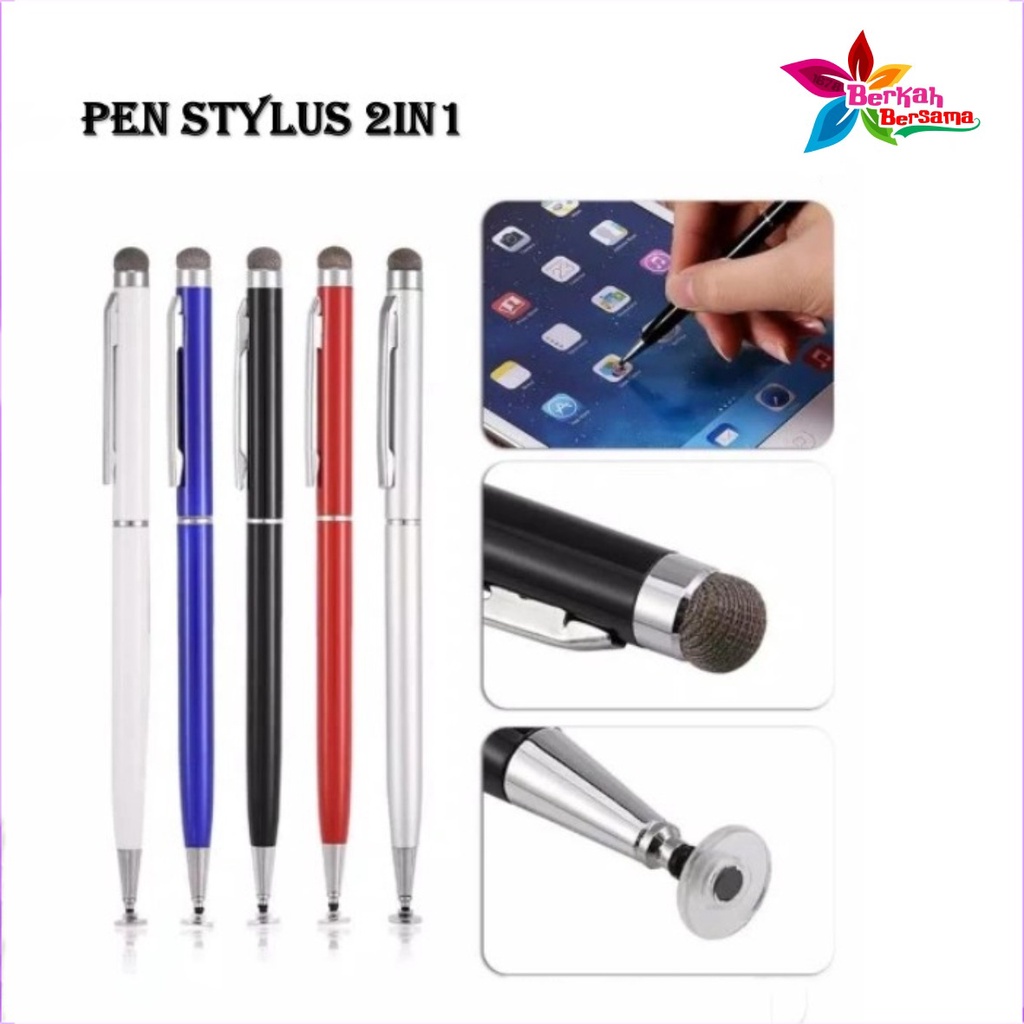 STYLUS PEN UNIVERSAL 2IN1 BALLPOINT PULPEN PENA SMARTPHONE HANDPHONE HP TOUCHSCREEN TOUCH SCREEN SENSITIVE TABLET CAPACITIVE BB5893