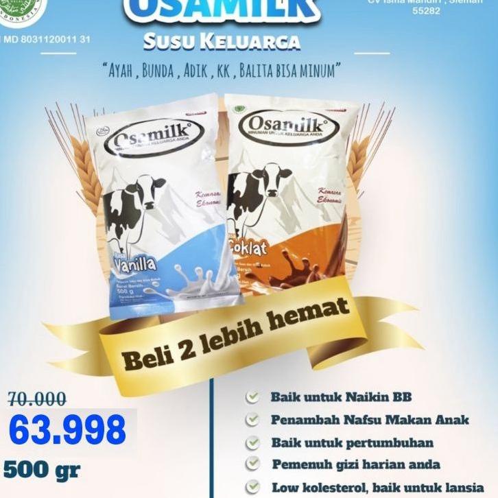 

Terbaru! Susu Sapi Susu Osamilk 500 Gram Osamilk Penggemuk Badan