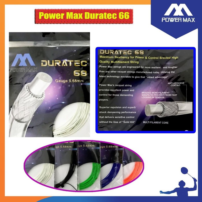 SENAR BADMINTON POWER MAX DURATEC 68 ORIGINAL