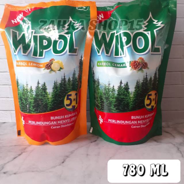  Wipol  karbol pembersih  lantai  780 ml Shopee Indonesia