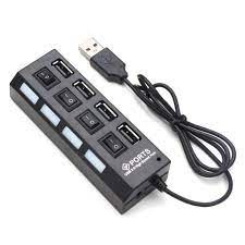 USB Hub Saklar 4 Port On/Off High speed/Sambungan USB Extension 4 Port