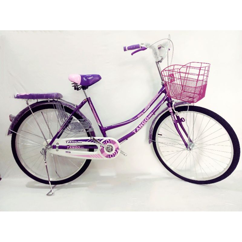 Sepeda city bike mini keranjang ukuran 20 24 26 inch Tango Urban Flower untuk anak dan dewasa