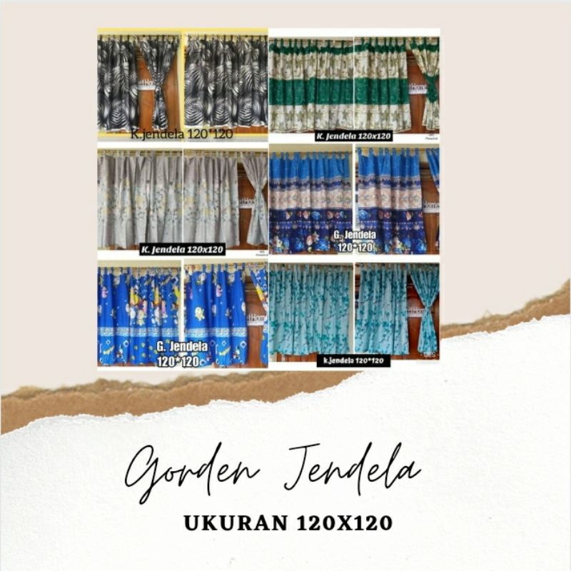 Gorden Jendela Pendek  120x120