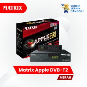 set top box STB Matrix Apple Merah Set Top Box TV Digital DVB T2 Matrix Apple HD semua tv berkualitas grosir lengkap oirginal digital R2A5