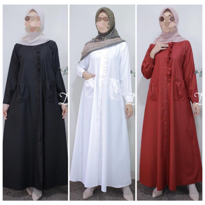 Dress/Gamis Lemia by Disiko Exclusive [Bahan Katun Toyobo]