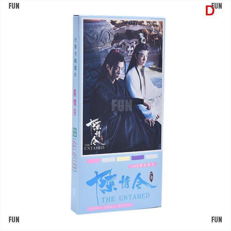 {Xiao Zhan&amp;Wang Yi Bo}New 1230/310pcs The Untamed Postcard Sticker Star Poster Xiao Zhan Wang Yibo