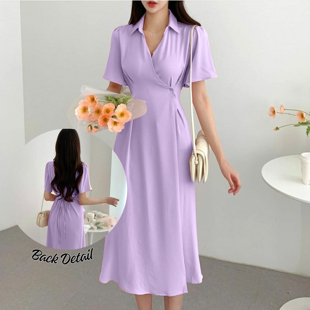 [HNFK] Dress Syani / Dress Wanita Korea / Casual Dress / Pakaian Wanita Dress / Dress Kondangan / Dress