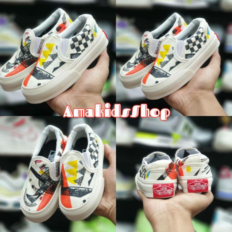 SEPATU ANAK VANS SLIP ON MOMA TERBARU