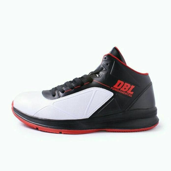 Sepatu Basket Dbl Ardiles Fundamental 100% Original - Hitam Merah, 39