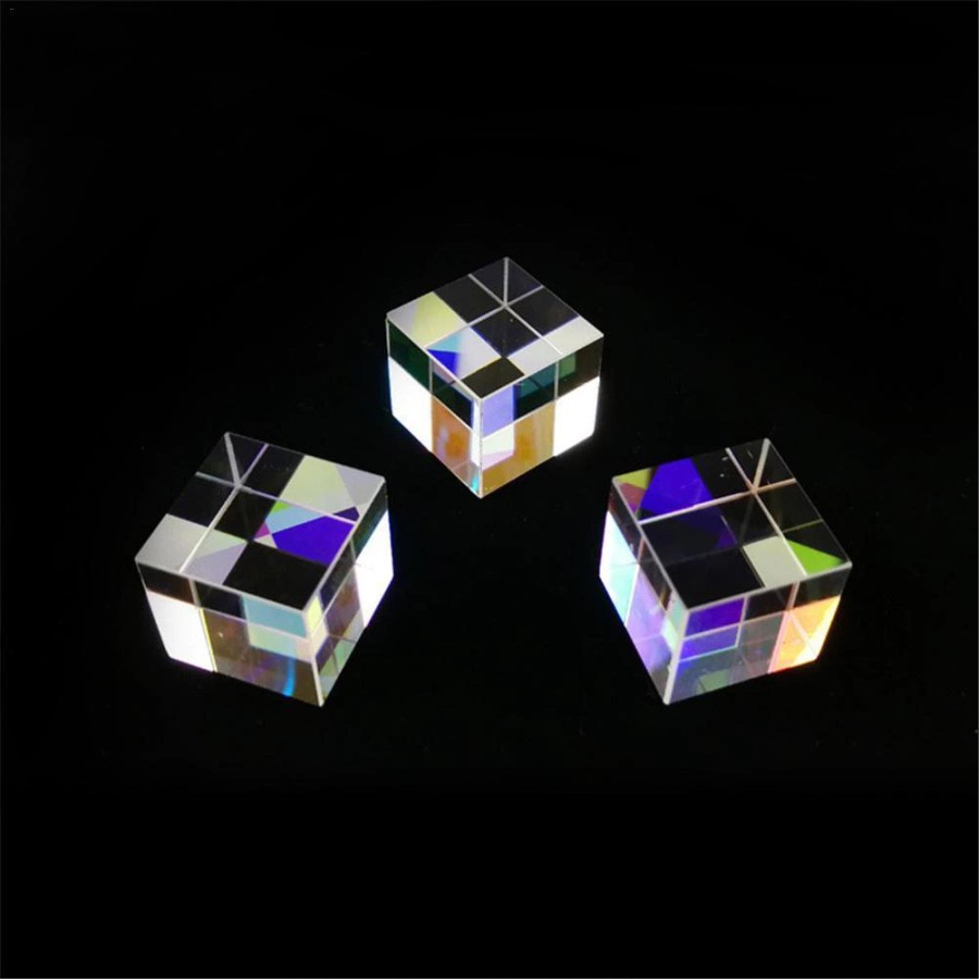 Dekorasi Prisma Six Sided Bright Light Cube - VAH12 - Transparent