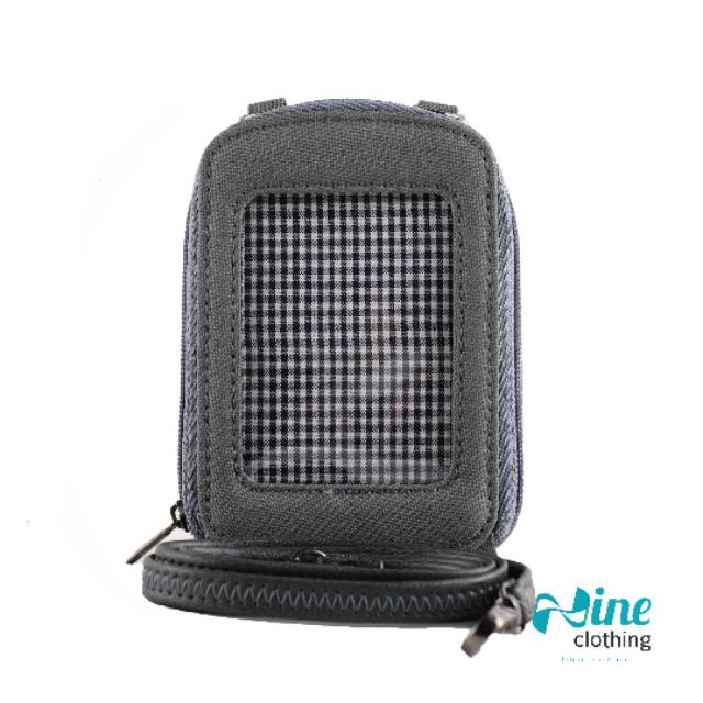 BRISTOL MULTIPURPOSE CHARCOAL - ID Card Holder Wallts Wallet Dompet Kartu Hitam Name Tag Original