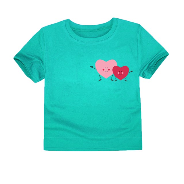 LittleFresco - Kaos Anak Love Heart Hijau Muda