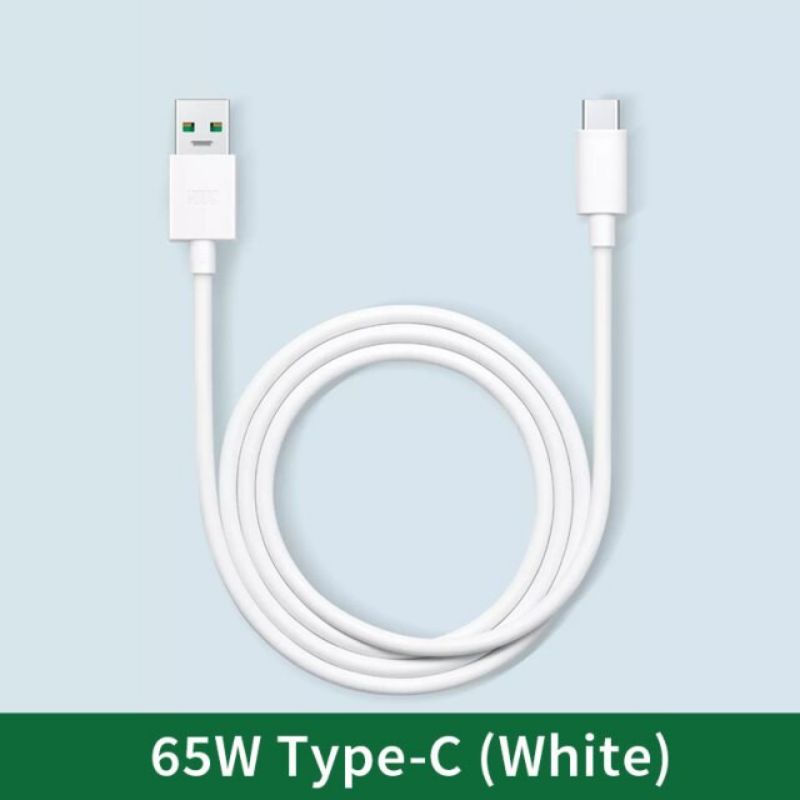 Charger Oppo 65w Type c Super Vooc Reno Ace 2/6/5/5F/4/4F/Find X2 pro Flash Charging