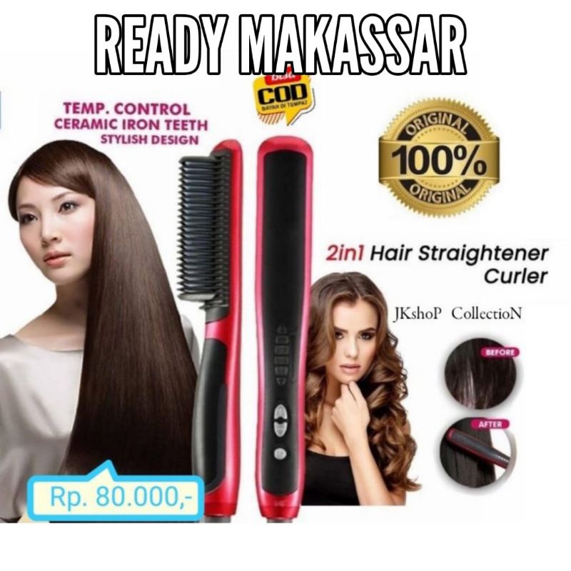 CATOK SISIR PROFESSIONAL STRAIGHTENER WITH IRON BRUSH / TERLARIS DI JAPAN