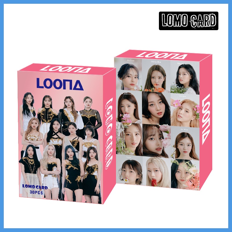 30pcs Kartu Lomo Foto Kpop ATEEZ NCT TWICE LOONA