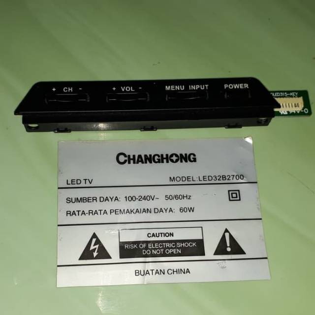 Control Panel Tombol Power Changhong LED32B2700 32B2700
