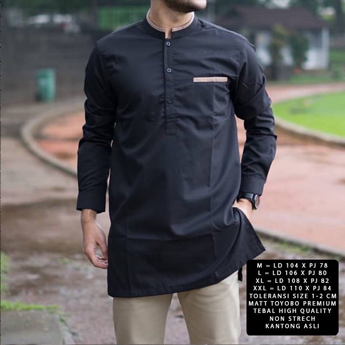 [Koko Anwa NI]Baju Koko Pria Matt Toyobo Varian Warna Dan Ukuran