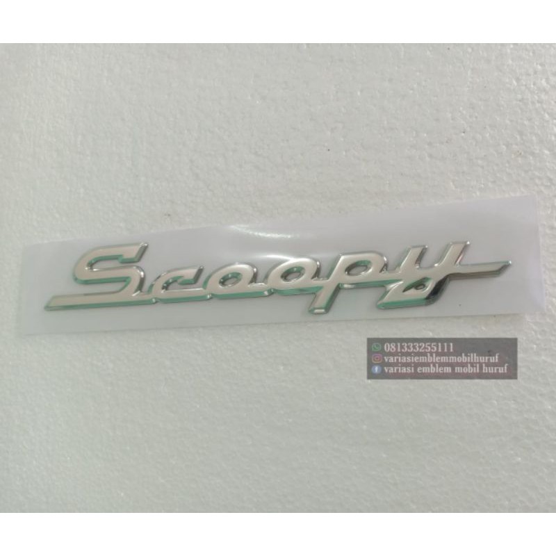 Emblem logo honda scoopy latin