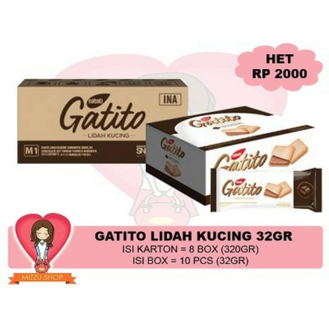 Nabati Gatito lidah kucing @32gram