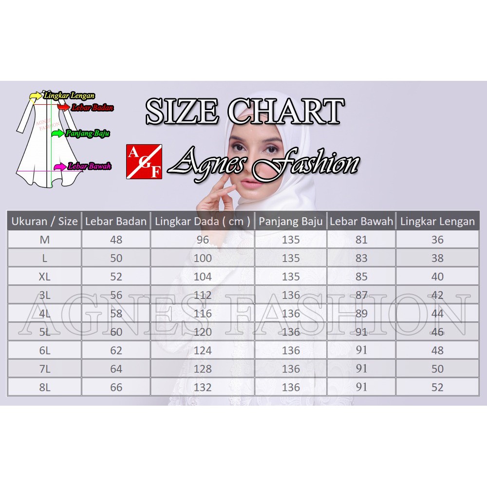 Agnes Baju Gamis Wanita Brukat / Dress Brukat Lebaran Umroh Haji / Busana Muslim Wanita 80930-6