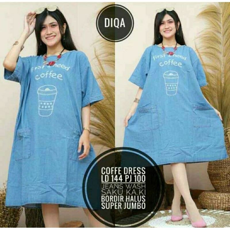 LD 140-144 BAJU JUMBO BESAR BIGSIZE DRESS MINI BESAR KAK