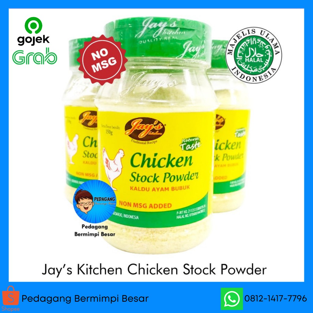 Jay's Kitchen Chicken Stock Non MSG | Kaldu Ayam Bubuk | Chicken Stock