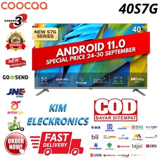 COOCAA LED TV 40 INCH 40S7G - ANDROID 11 - DIGITAL TV - HDR 10 - 2.4G/5G WIFI