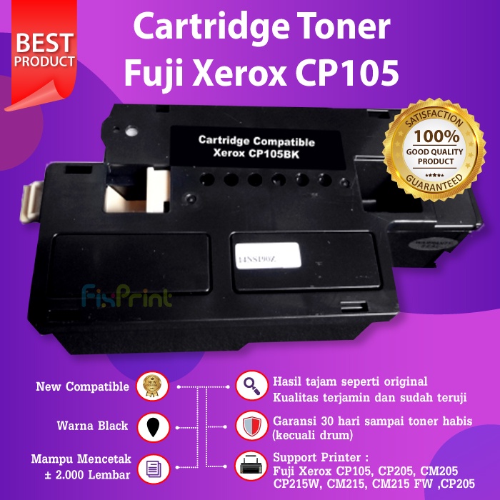 Cartridge Toner Compatible Fuji Xerox CP105 CP215W CM215 CM215FW CP205 CM205 With Chip