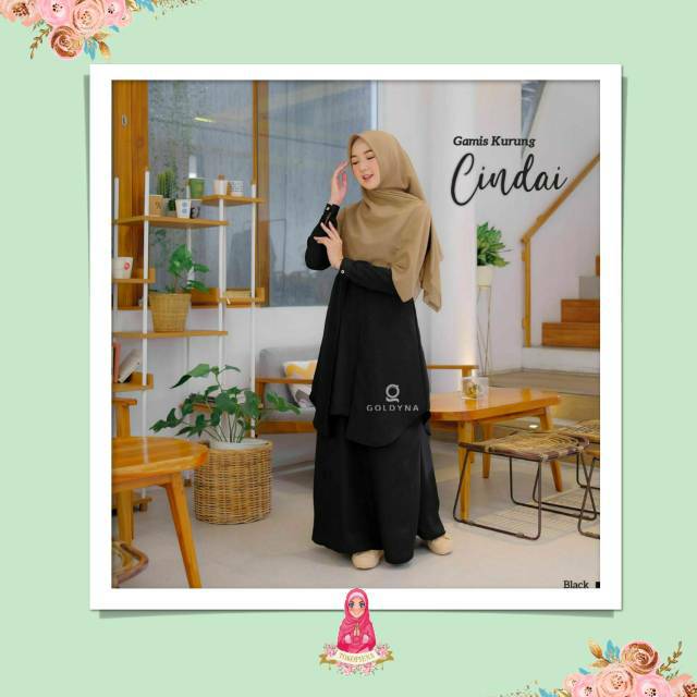 TOKOPENA - Gamis Kurung Cindai bestseller  BY GOLDYNA GAMIS MUSLIMAH
