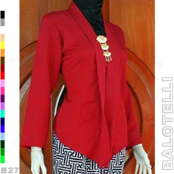 Baju Kebaya KUTUBARU Merah Cabe