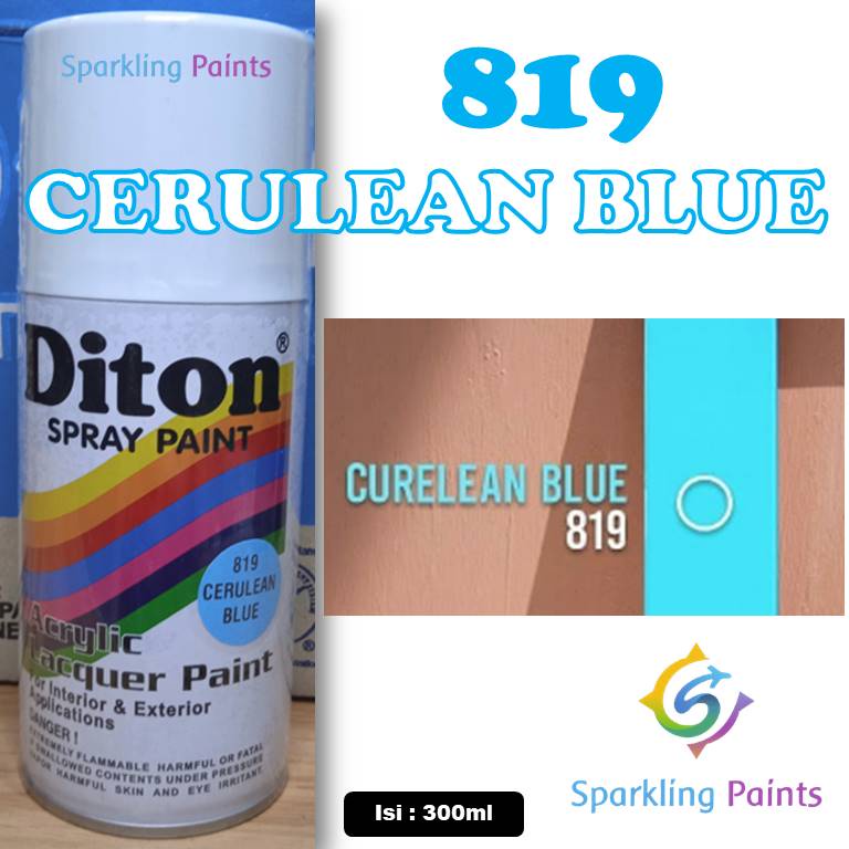 Pilox DITON Cerulean Blue 819 300cc warna Biru Muda Pilox Pylox Pilok Motor Helm Mobil