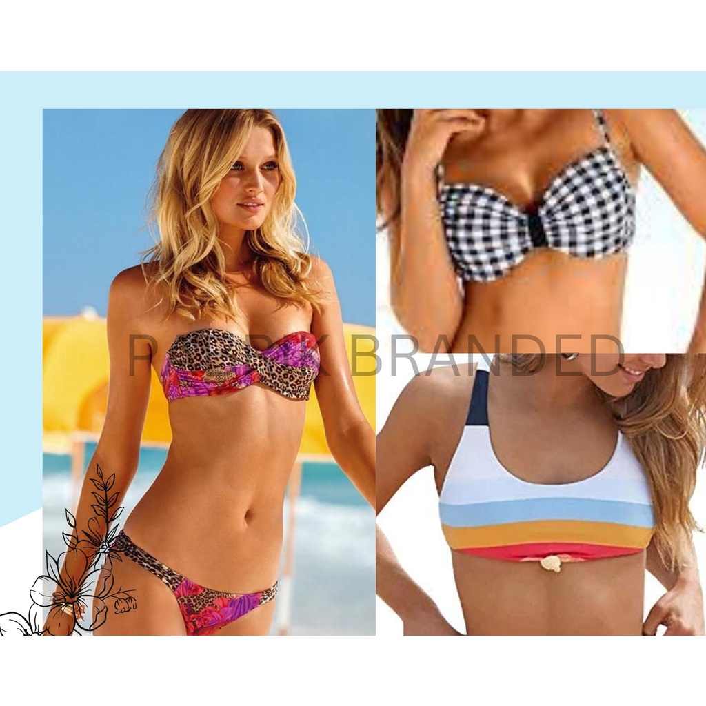 pabrik branded swimwear bikini top bottom baju celana rok renang wanita girl perempuan atasan sexy s