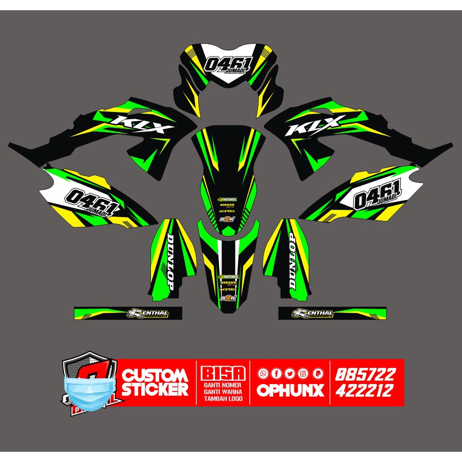 CRF STIKERCUSTOM FULL BODY DECAL STICKER STRIPING CRF