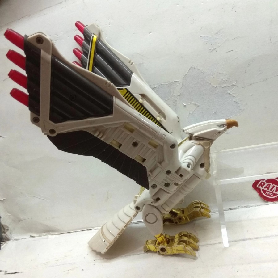 DX MEGAZORD FALCON ZORD FALCONZORD minus MIGHTY MORPHIN POWER RANGERS WHITE RANGER PUTIH TOMMY