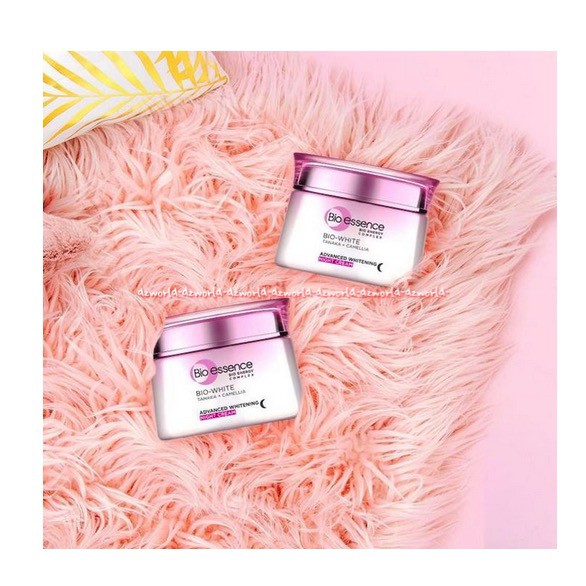 Bio Essence Bio White Tanaka Camellia Night Cream Advance Whitening 50ml Krim Malam Wajah