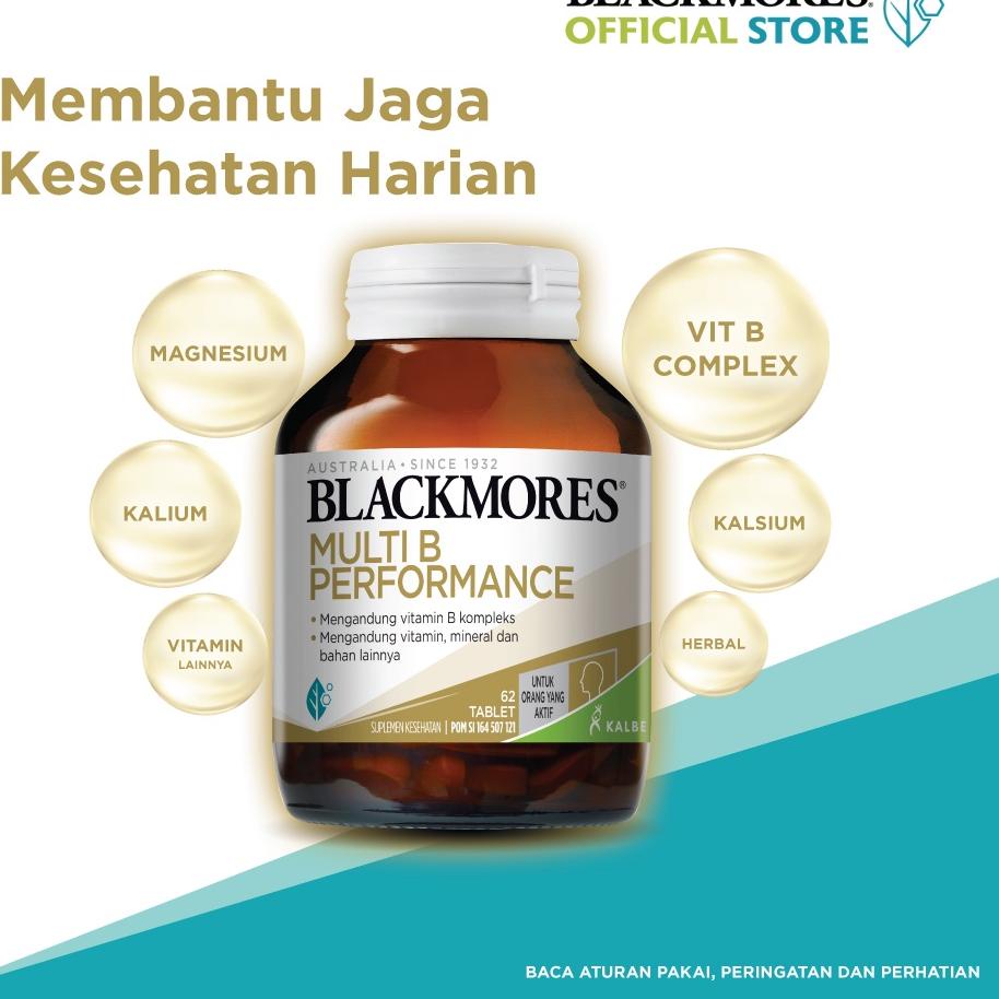 GRE Blackmores Multi B Performance 1 Tablet Sehari Isi 30 Tablet (Bantu Jaga Kesehatan Orang Aktif) 