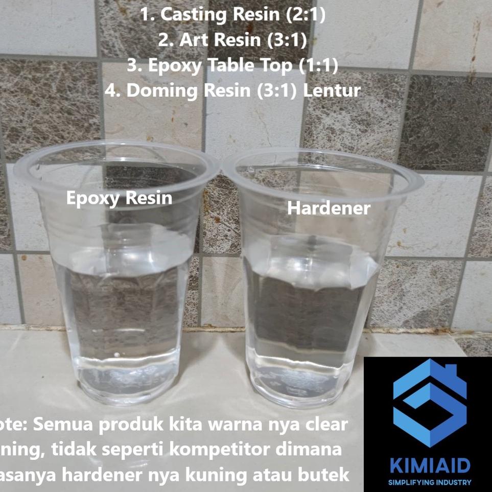 ○ Epoxy Resin Bening - 750 Gr - Casting Resin - Resin Bening - Carbon Fiber - Resin Meja Kayu - LV ➧