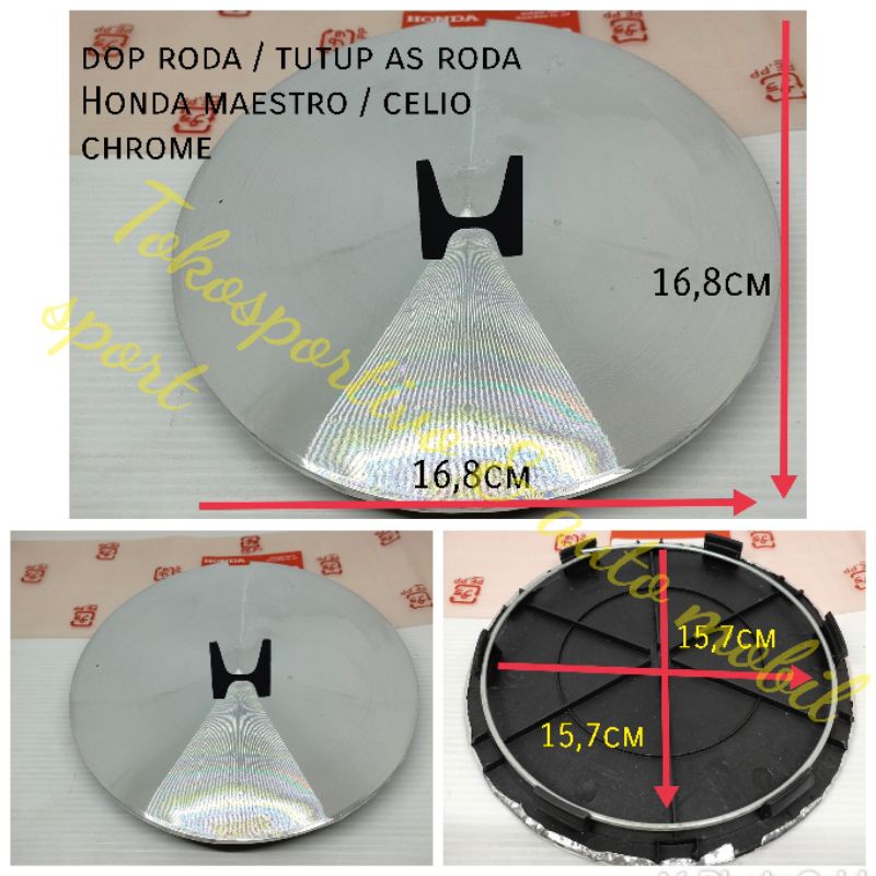 Dop roda tutup as roda velg racing ban roda Honda maestro Celio chrome+kawat